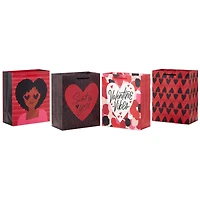9.6" Valentine Vibes 4-Pack Assorted Medium Gift Bags for only USD 7.99 | Hallmark