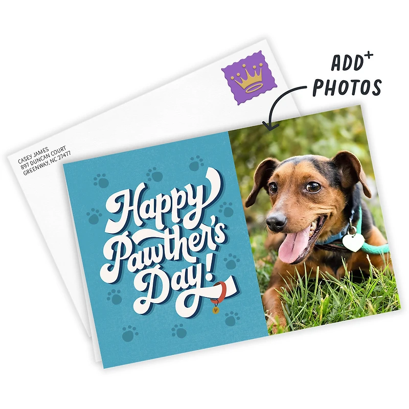 Happy Pawther's Day Custom Father's Day Card for Pet Dad for only USD 4.99 | Hallmark