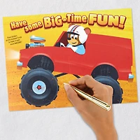 Monster Truck Fun 4th Birthday Card With Stickers for only USD 4.99 | Hallmark