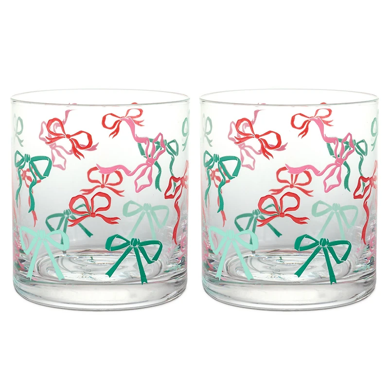 Lacey Chabert Collection Holiday Bow Drinking Glasses, Set of 2 for only USD 33.99 | Hallmark