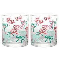 Lacey Chabert Collection Holiday Bow Drinking Glasses, Set of 2 for only USD 33.99 | Hallmark