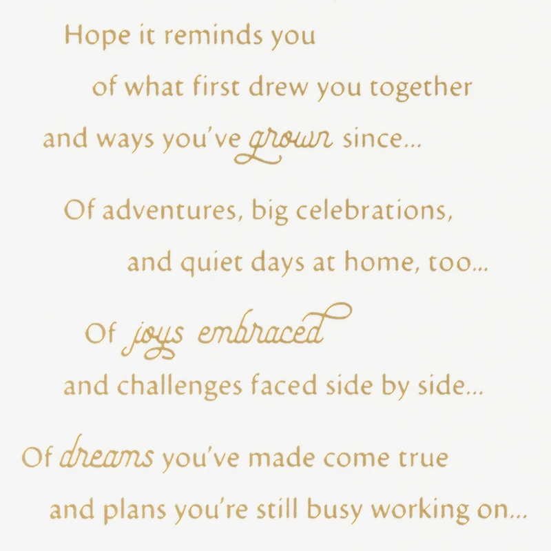 A Reminder of Great Things Anniversary Card for Couple for only USD 6.59 | Hallmark