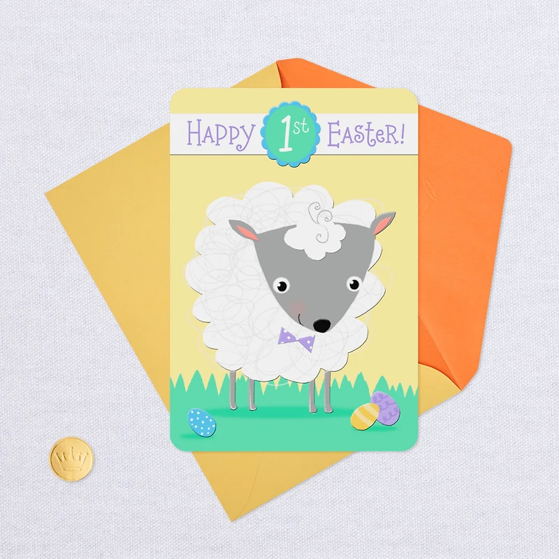 Cute and Cuddly Lamb First Easter Card for Baby Boy for only USD 2.99 | Hallmark