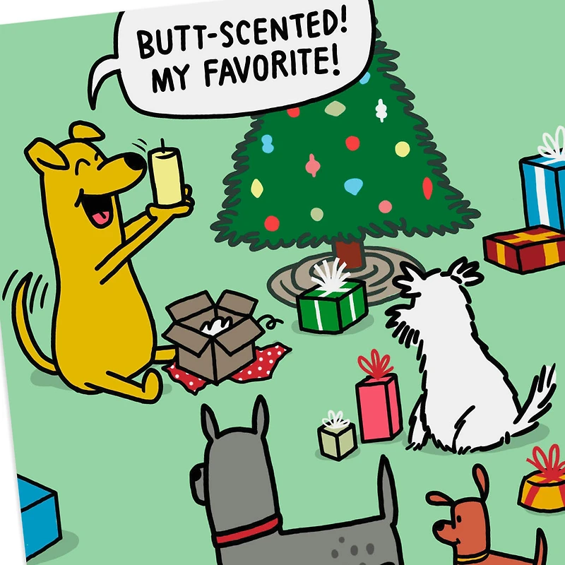 Dog Opening Presents Funny Christmas Card for only USD 3.49 | Hallmark