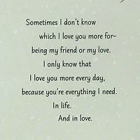 My Love, My Friend Romantic Christmas Card for only USD 5.59 | Hallmark