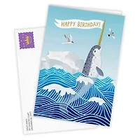 Glad You Exist Narwhal Custom Birthday Card for only USD 4.99 | Hallmark