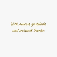 A Little Note of Sincere Gratitude Thank You Card for only USD 2.99 | Hallmark