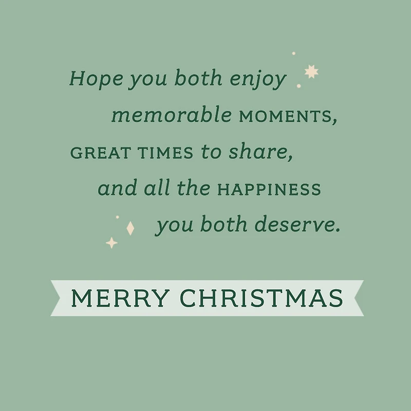 Memorable Moments and Time to Share Christmas Card for Grandson and "Granddaughter" for only USD 3.99 | Hallmark