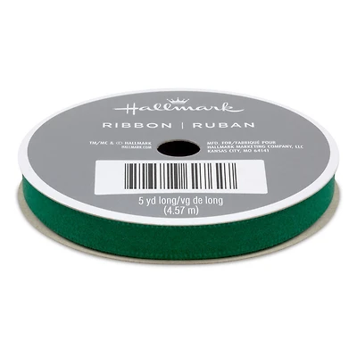0.3" Forest Green Holiday Ribbon, 15' for only USD 3.99 | Hallmark