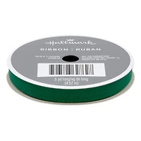 0.3" Forest Green Holiday Ribbon, 15' for only USD 3.99 | Hallmark