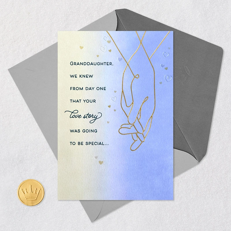 Celebrating Your Love Story Anniversary Card for Granddaughter and Spouse for only USD 5.59 | Hallmark