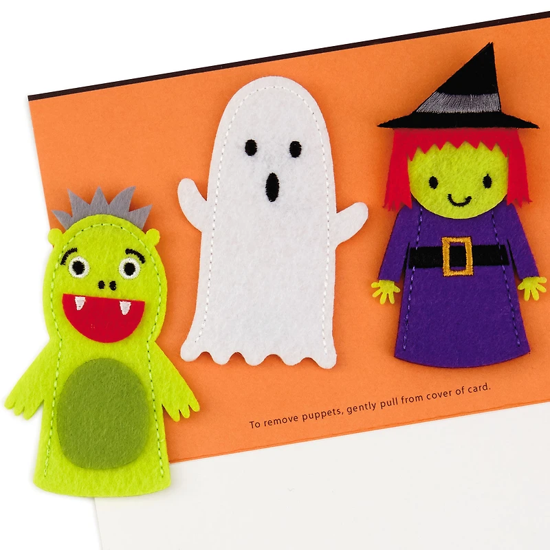 Happy Halloween Card With Felt Finger Puppets for only USD 7.99 | Hallmark