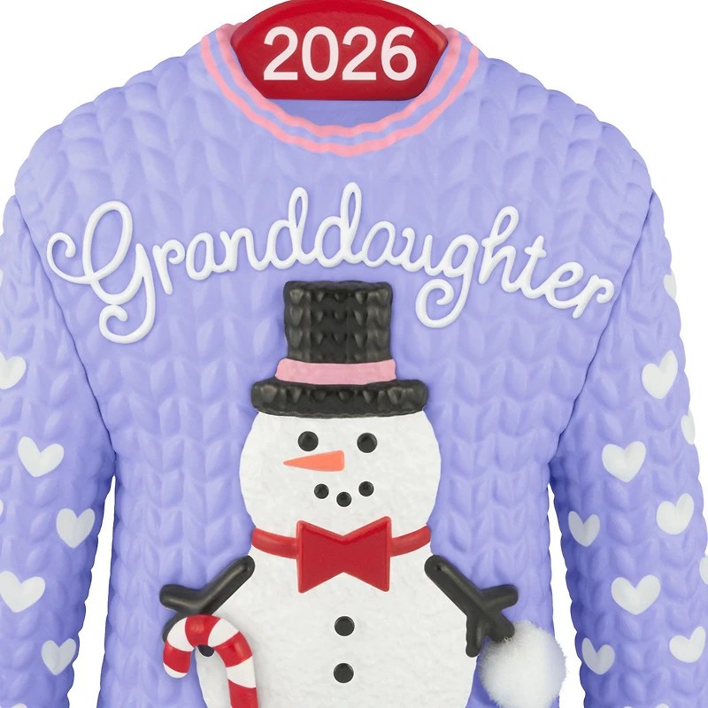 Granddaughter Snowman Sweater 2026 Ornament for only USD 18.99 | Hallmark