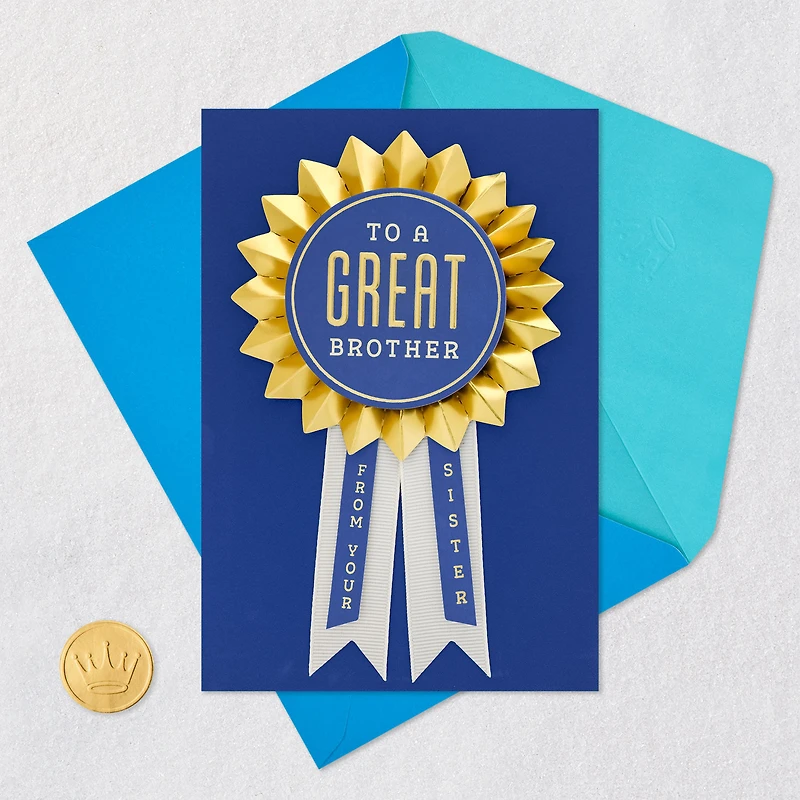 You're the Best of the Best Birthday Card for Brother From Sister for only USD 8.59 | Hallmark