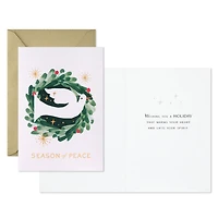 Dove on Watercolor Wreath Boxed Christmas Cards, Pack of 16 for only USD 15.49 | Hallmark