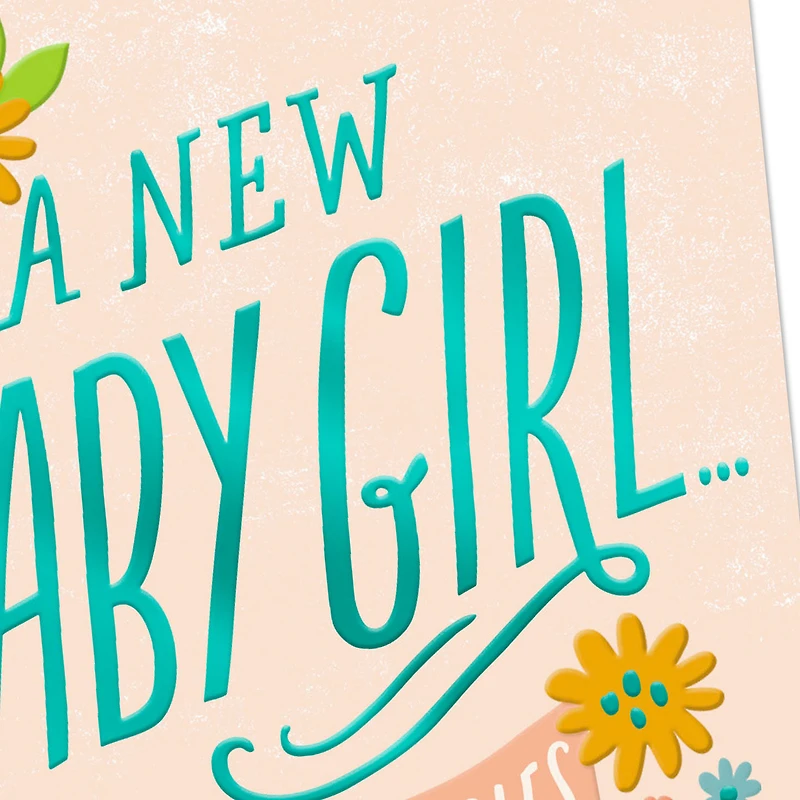 Full of Giggles New Baby Girl Card for only USD 3.99 | Hallmark