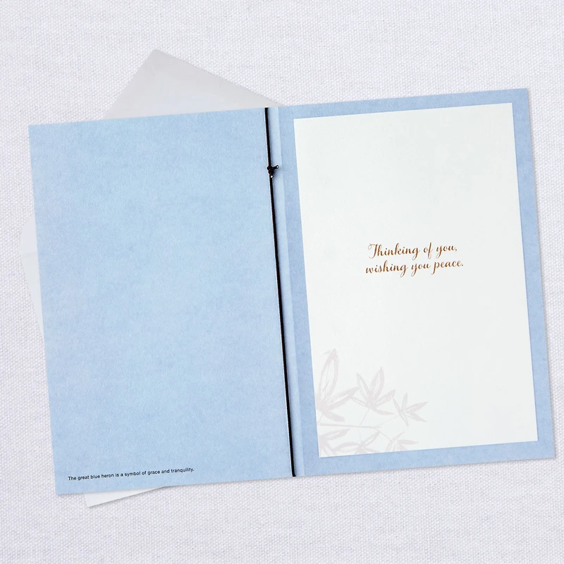 UNICEF Blue Heron Peace Sympathy Card for only USD 3.59 | Hallmark