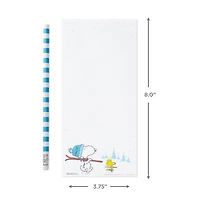 Peanuts Snoopy and Woodstock With Skis Memo Pad and Pencil for only USD 8.99 | Hallmark
