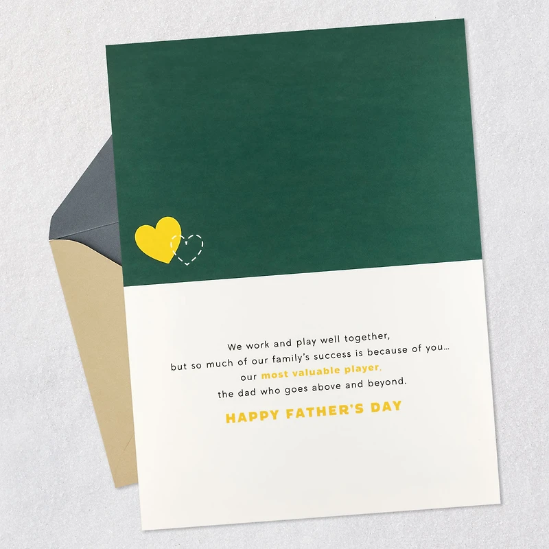 MVP of My Heart Football Romantic Father's Day Card for only USD 8.99 | Hallmark