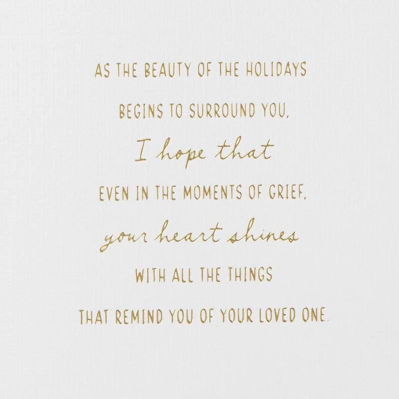 Memories of Your Loved One Holiday Sympathy Card for only USD 3.99 | Hallmark