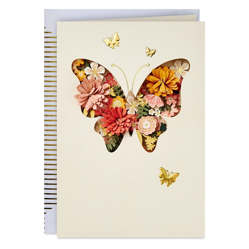 Floral Butterfly Blank Card for only USD 10.59 | Hallmark