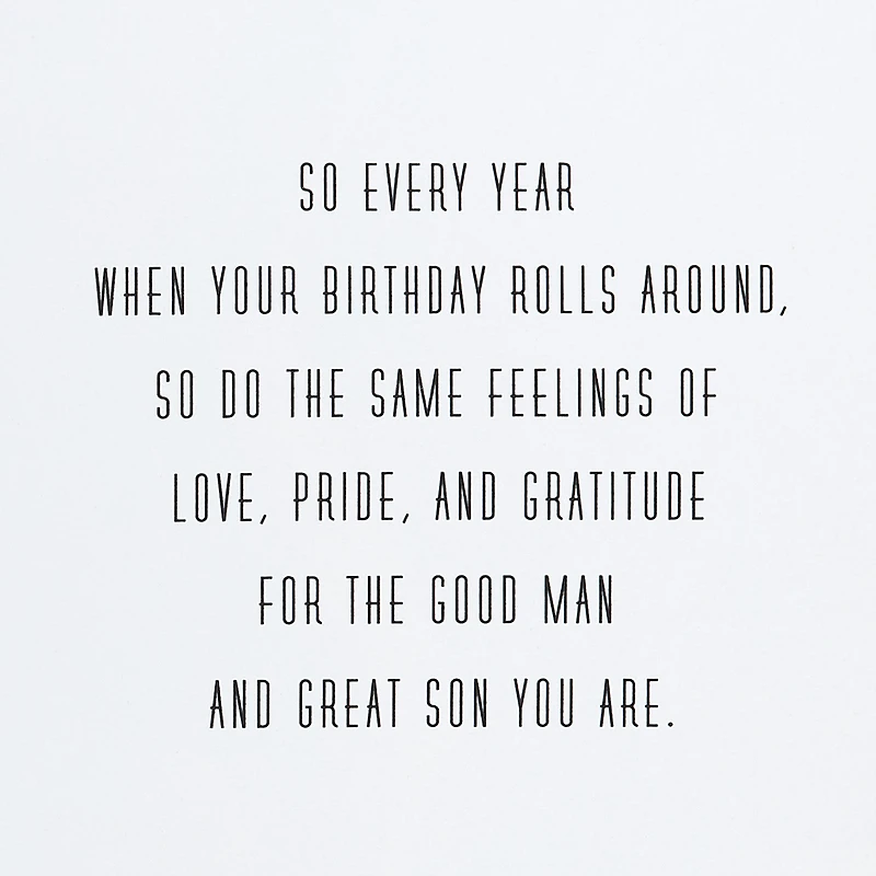 Good Man, Great Son Birthday Card for Son for only USD 7.99 | Hallmark