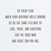 Good Man, Great Son Birthday Card for Son for only USD 7.99 | Hallmark
