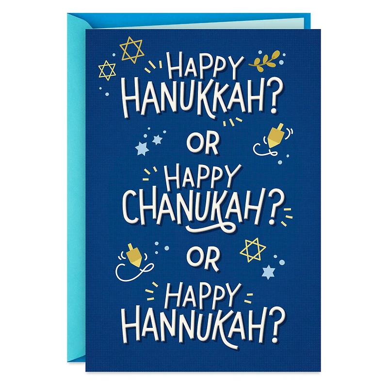Festive Fun However You Spell It Funny Hanukkah Card for only USD 2.99 | Hallmark