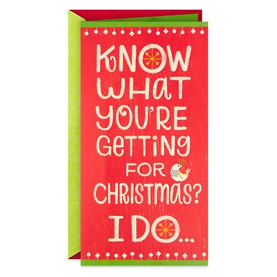 I Know What You're Getting Pop-Up Money Holder Christmas Card for only USD 4.99 | Hallmark