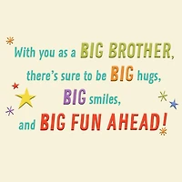 Best Big Brother New Baby Card for only USD 2.99 | Hallmark