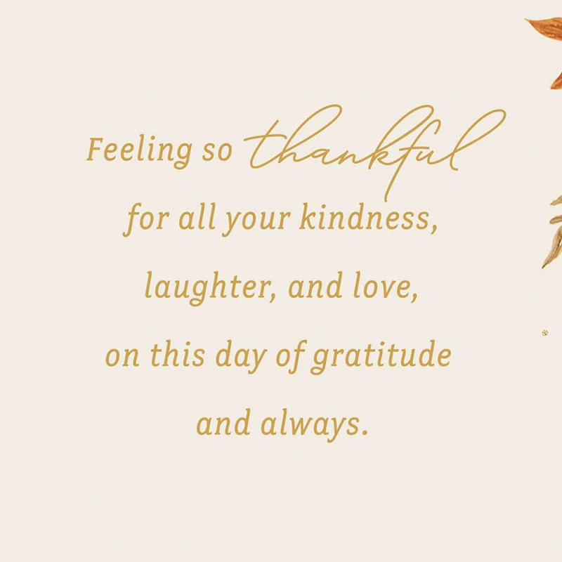 Thankful for Your Kindness Thanksgiving Card for Aunt for only USD 2.99 | Hallmark