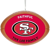 NFL San Francisco 49ers Football Personalized Ornament, Custom Text for only USD 30.99 | Hallmark