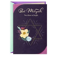You Shine So Bright Bat Mitzvah Card for only USD 3.99 | Hallmark