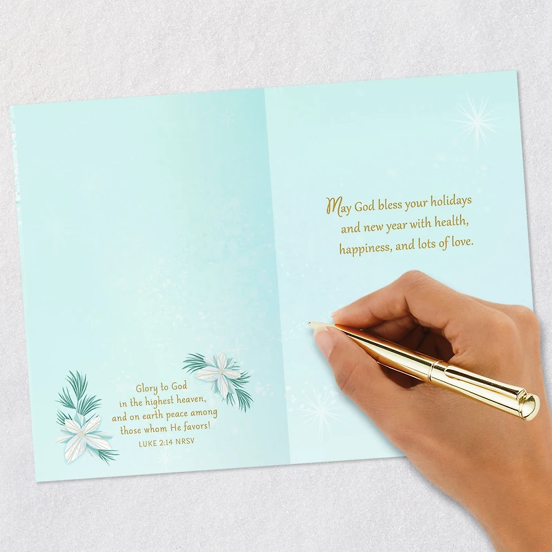 May God Bless Your Holidays Religious Christmas Card for only USD 2.99 | Hallmark