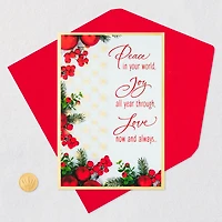 Peace, Joy, Love and Blessings Christmas Card for only USD 2.00 | Hallmark