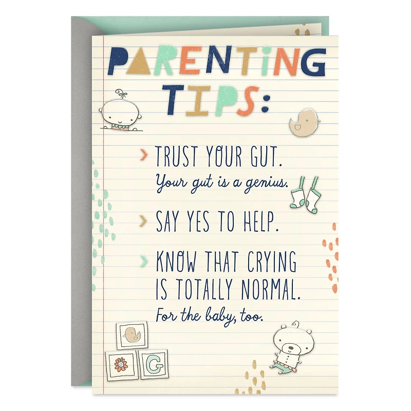 Parenting Tips New Baby Card for only USD 3.99 | Hallmark