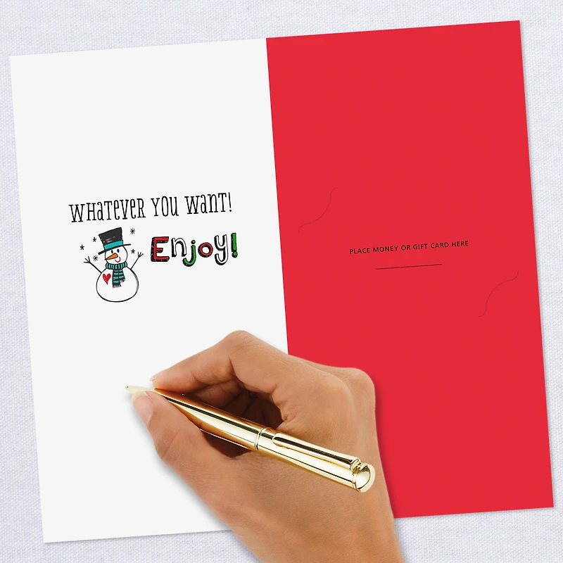 Whatever You Want Money Holder Christmas Card for only USD 2.00 | Hallmark