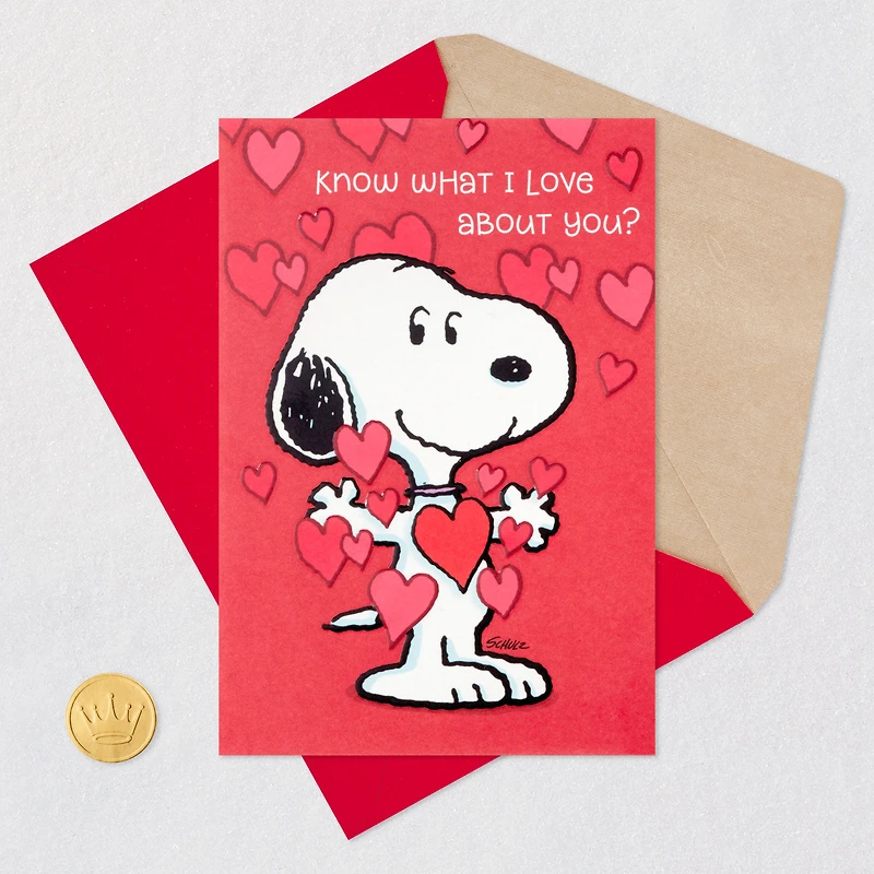 Peanuts® Love Everything About You Valentine's Day Card for only USD 2.99 | Hallmark