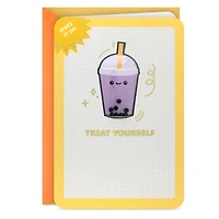 Treat Yourself Boba Tea Confetti Shaker Birthday Card for only USD 7.99 | Hallmark