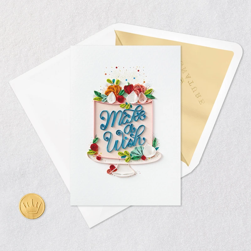 Make a Wish Quilled Paper Handmade Birthday Card for only USD 13.59 | Hallmark