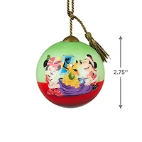 Disney Mickey and Friends Ne'Qwa Art® Hand-Painted Glass Hallmark Ornament for only USD 40.49 | Hallmark