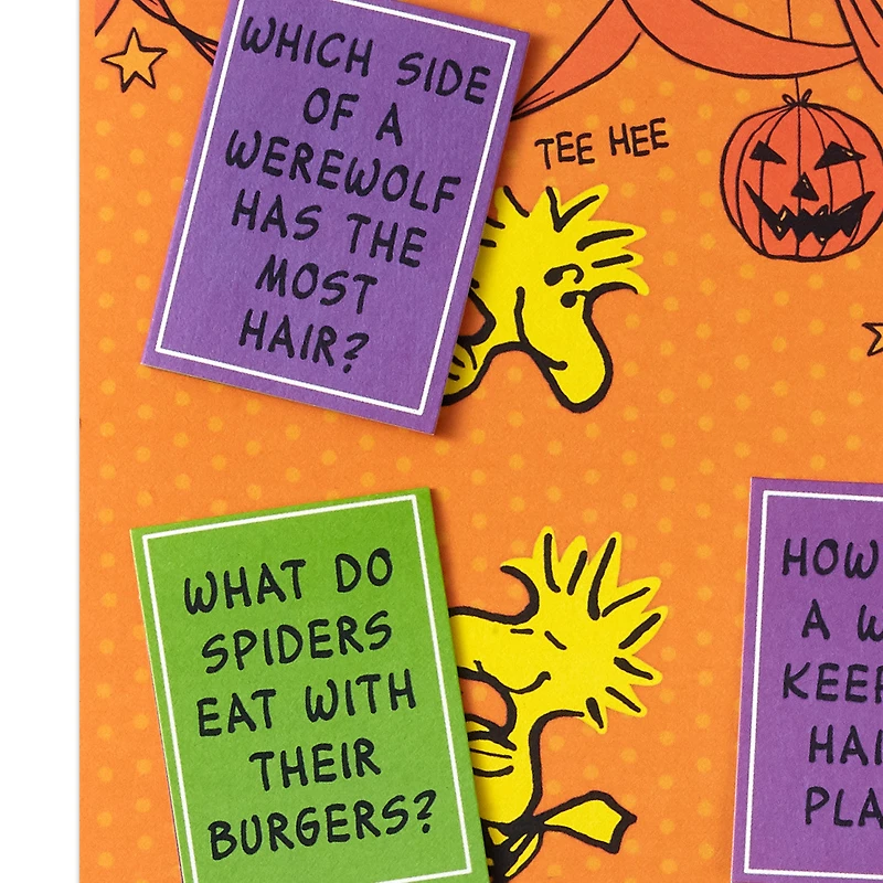 Peanuts® Snoopy and Woodstock Love and Jokes Funny Pop-Up Halloween Card for only USD 6.99 | Hallmark