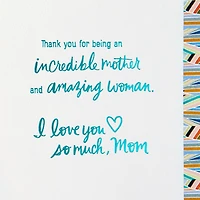 Geometric Flower Thanks and Love Card for Mom for only USD 7.99 | Hallmark