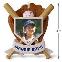 America's Pastime Baseball Personalized Ornament