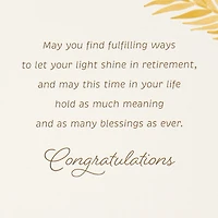 Let Your Light Shine Religious Retirement Card for only USD 5.99 | Hallmark