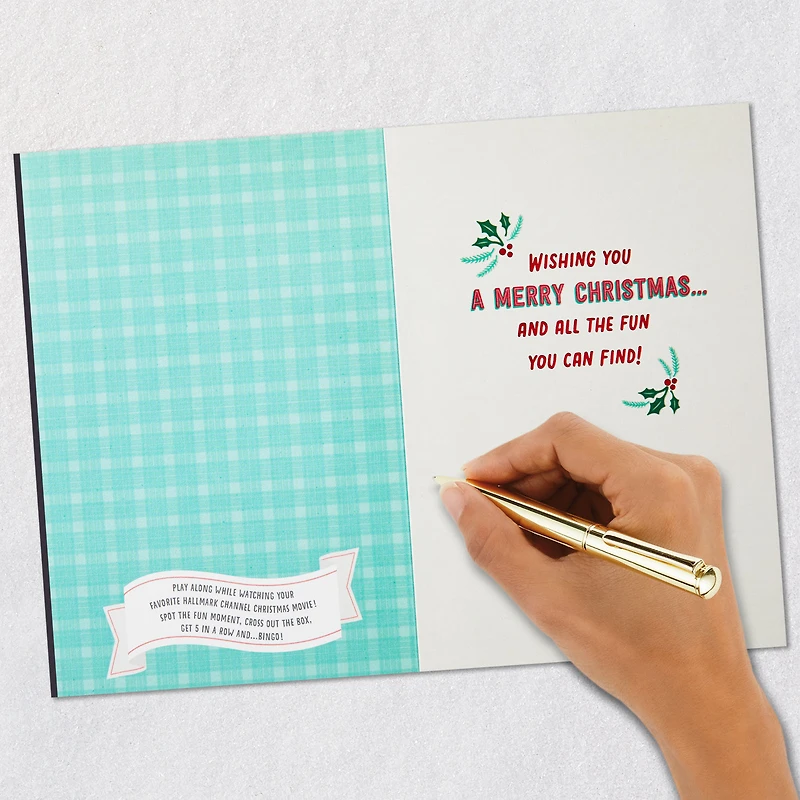 Hallmark Channel Christmas Movie Bingo Christmas Card for only USD 3.99 | Hallmark
