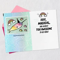 Narwhal 9th Birthday Card for Kid With Stickers for only USD 5.59 | Hallmark
