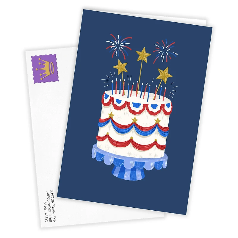 Patriotic Cake Custom Celebration Card for only USD 4.99 | Hallmark