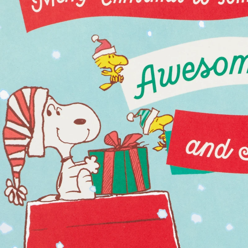 Peanuts® Snoopy and Woodstock You're Awesome and Amazing Funny Pop-Up Christmas Card for only USD 6.59 | Hallmark