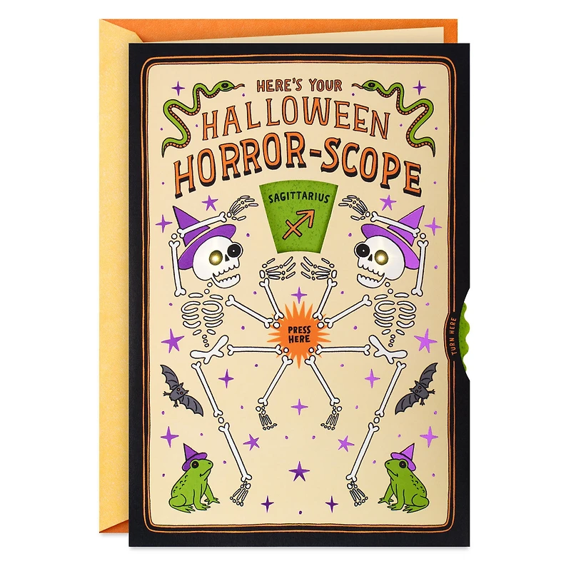 Horror-Scope Spinner Funny Halloween Card With Sound and Light for only USD 8.99 | Hallmark